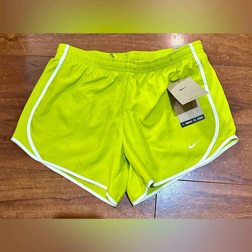Girls Nike running shorts, new with tags, size Large.